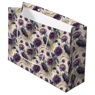 Luxury alcohol ink tiled pattern large gift bag