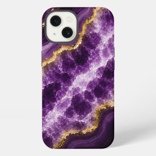 Luxury Amethyst Marble Geode iPhone 13 Case