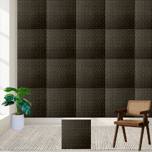 Luxury and Modern Black and Gold Geometric Tile