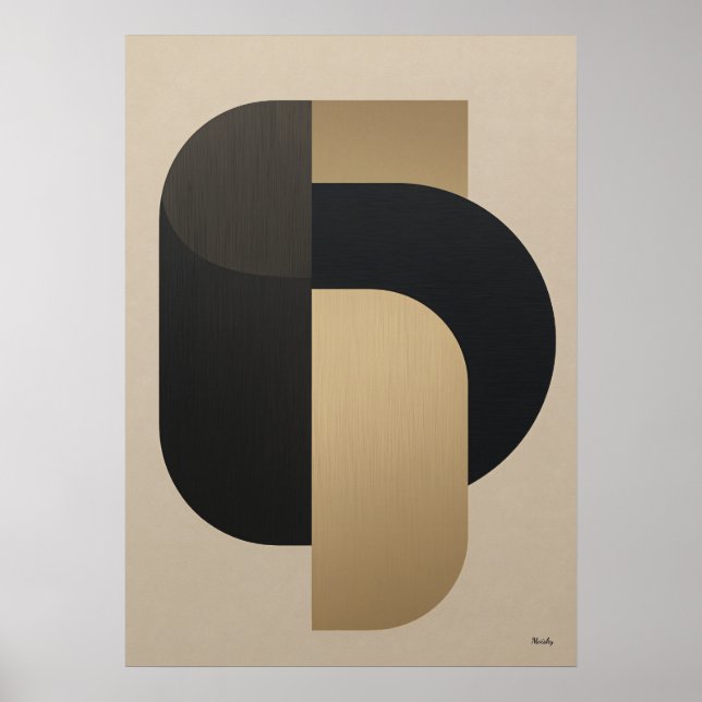 Luxury Architectural Geometry No. 03 – Japandi Art Poster (Front)
