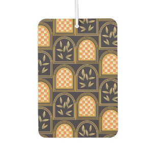 Luxury Art Deco Geometric Floral Seamless Pattern  Air Freshener