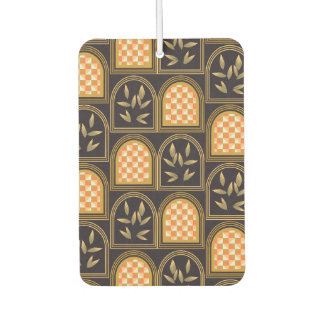 Luxury Art Deco Geometric Floral Seamless Pattern Air Freshener