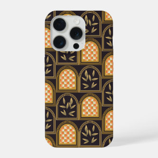 Luxury Art Deco Geometric Floral Seamless Pattern  iPhone 15 Pro Case