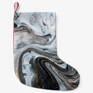 Luxury art in Eastern style. Golden swirl, artisti Small Christmas Stocking