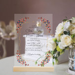 Luxury Artistic Botanical Floral Paisley Wedding Acrylic Invitations<br><div class="desc">Beautiful Invitation to celebrate Special occasions and festivals comes with digital and E-invitation as per your request. We would love to replicate our designs to make multiple products like rsvp cards, labels envelopes, and more. Customization is available for ready to print on request at info@shamaurcreatif@gmail.com Look Forward to hearing from...</div>
