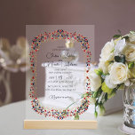 Luxury Artistic Botanical Floral Paisley Wedding Acrylic Invitations<br><div class="desc">Beautiful Invitation to celebrate Special occasions and festivals comes with digital and E-invitation as per your request. We would love to replicate our designs to make multiple products like rsvp cards, labels envelopes, and more. Customization is available for ready to print on request at info@shamaurcreatif@gmail.com Look Forward to hearing from...</div>