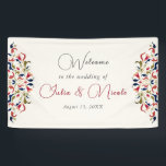 Luxury Artistic Botanical Floral Paisley Wedding Banner<br><div class="desc">Beautiful Invitation to celebrate Special occasions and festivals comes with digital and E-invitation as per your request. We would love to replicate our designs to make multiple products like rsvp cards, labels envelopes, and more. Customization is available for ready to print on request at info@shamaurcreatif@gmail.com. Look Forward to hearing from...</div>