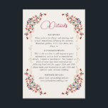 Luxury Artistic Botanical Floral Paisley Wedding Enclosure Card<br><div class="desc">Beautiful Invitation to celebrate Special occasions and festivals comes with digital and E-invitation as per your request. We would love to replicate our designs to make multiple products like rsvp cards, labels envelopes, and more. Customization is available for ready to print on request at info@shamaurcreatif@gmail.com. Look Forward to hearing from...</div>