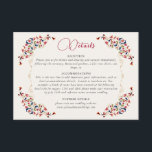 Luxury Artistic Botanical Floral Paisley Wedding Enclosure Card<br><div class="desc">Beautiful Invitation to celebrate Special occasions and festivals comes with digital and E-invitation as per your request. We would love to replicate our designs to make multiple products like rsvp cards, labels envelopes, and more. Customization is available for ready to print on request at info@shamaurcreatif@gmail.com. Look Forward to hearing from...</div>
