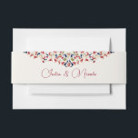 Luxury Artistic Botanical Floral Paisley Wedding Invitation Belly Band<br><div class="desc">Beautiful Invitation to celebrate Special occasions and festivals comes with digital and E-invitation as per your request. We would love to replicate our designs to make multiple products like rsvp cards, labels envelopes, and more. Customization is available for ready to print on request at info@shamaurcreatif@gmail.com. Look Forward to hearing from...</div>