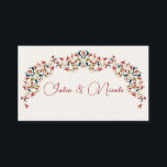 Luxury Artistic Botanical Floral Paisley Wedding Place Card<br><div class="desc">Beautiful Invitation to celebrate Special occasions and festivals comes with digital and E-invitation as per your request. We would love to replicate our designs to make multiple products like rsvp cards, labels envelopes, and more. Customization is available for ready to print on request at info@shamaurcreatif@gmail.com. Look Forward to hearing from...</div>