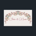Luxury Artistic Botanical Floral Paisley Wedding Place Card<br><div class="desc">Beautiful Invitation to celebrate Special occasions and festivals comes with digital and E-invitation as per your request. We would love to replicate our designs to make multiple products like rsvp cards, labels envelopes, and more. Customization is available for ready to print on request at info@shamaurcreatif@gmail.com. Look Forward to hearing from...</div>