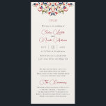 Luxury Artistic Botanical Floral Paisley Wedding Program<br><div class="desc">Beautiful Invitation to celebrate Special occasions and festivals comes with digital and E-invitation as per your request. We would love to replicate our designs to make multiple products like rsvp cards, labels envelopes, and more. Customization is available for ready to print on request at info@shamaurcreatif@gmail.com. Look Forward to hearing from...</div>