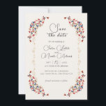 Luxury Artistic Botanical Floral Paisley Wedding Save The Date<br><div class="desc">Beautiful Invitation to celebrate Special occasions and festivals comes with digital and E-invitation as per your request. We would love to replicate our designs to make multiple products like rsvp cards, labels envelopes, and more. Customization is available for ready to print on request at info@shamaurcreatif@gmail.com Look Forward to hearing from...</div>