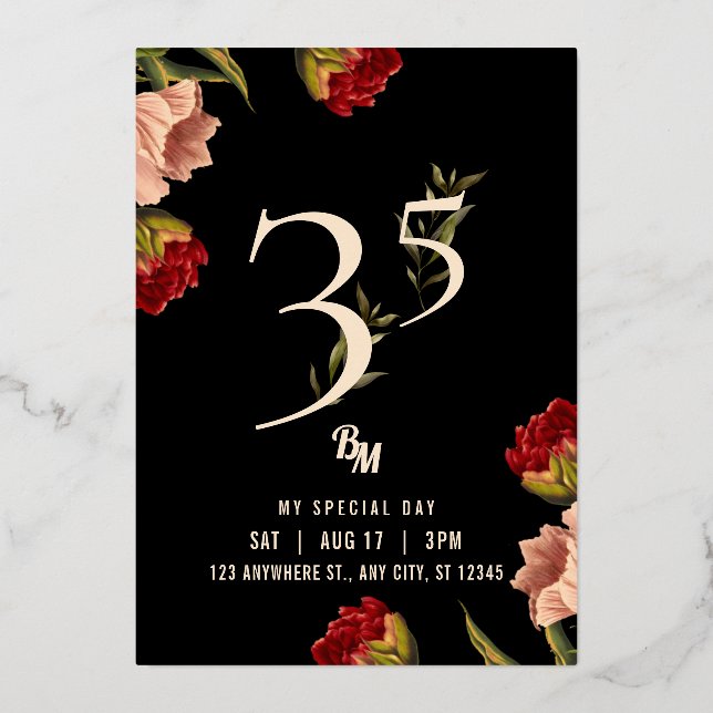 Luxury Avant Garde Baroque BM 35th Birthday  (Front)