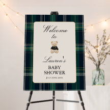 Luxury Baby Shower Boy Welcome Sign