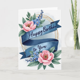 Luxury Banner Birthday Card