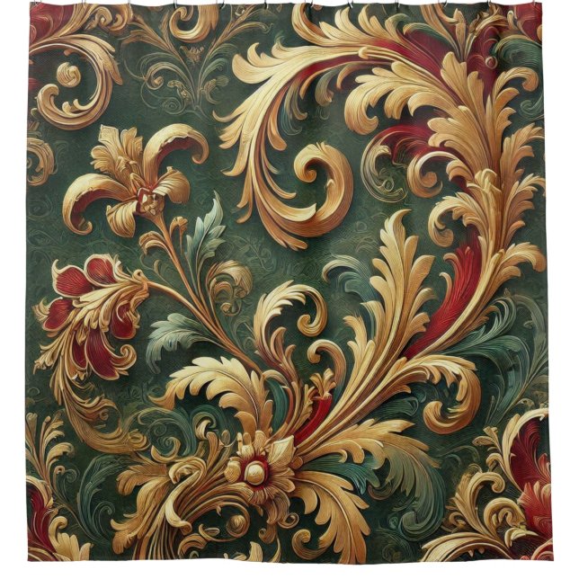 Luxury Baroque Damask Pattern (Front)