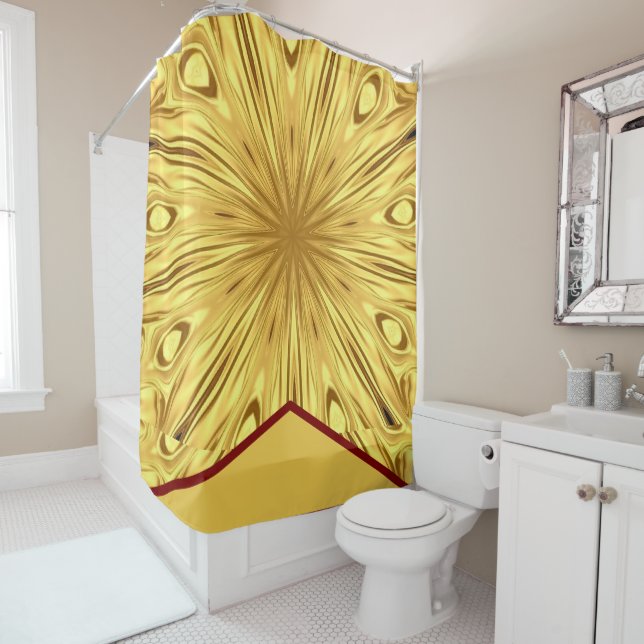 Luxury Bath Sanctuary: Gilded Zenith Opulent Swirl (In Situ)