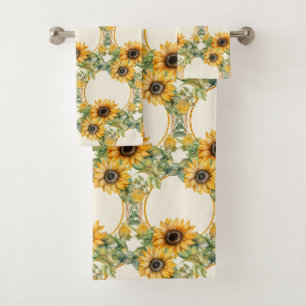 Luxury Bath Towel Set   Pamper Yourself w/ Flowers