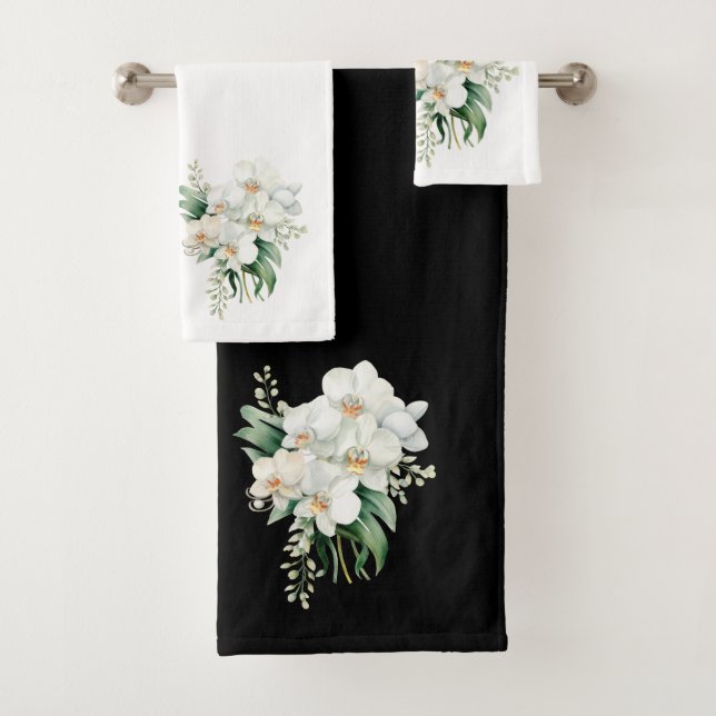 Luxury Bath Towel Set | Pamper Yourself w/ Flowers (Insitu)
