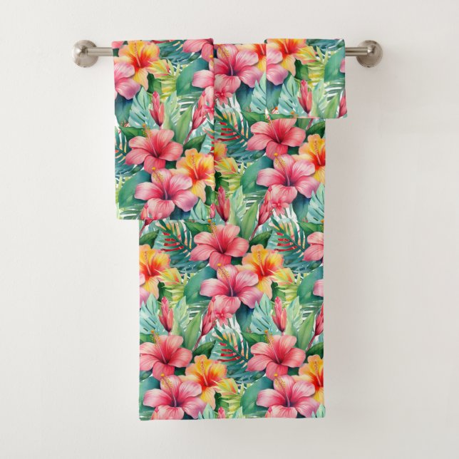 Luxury Bath Towel Set | Pamper Yourself w/ Flowers (Insitu)