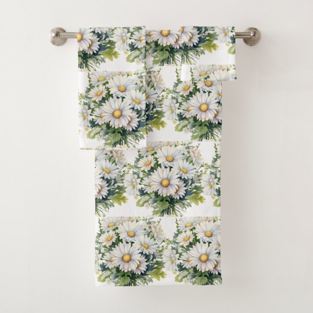 Luxury Bath Towel Set | Pamper Yourself w/ Flowers (Insitu)