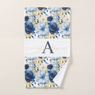 Luxury Bath Towel Set Pamper Yourself w/ Flowers