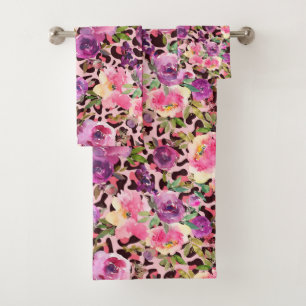 Luxury Bath Towel Set   Pamper Yourself w/ Flowers