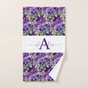 Luxury Bath Towel Set Pamper Yourself w/ Flowers