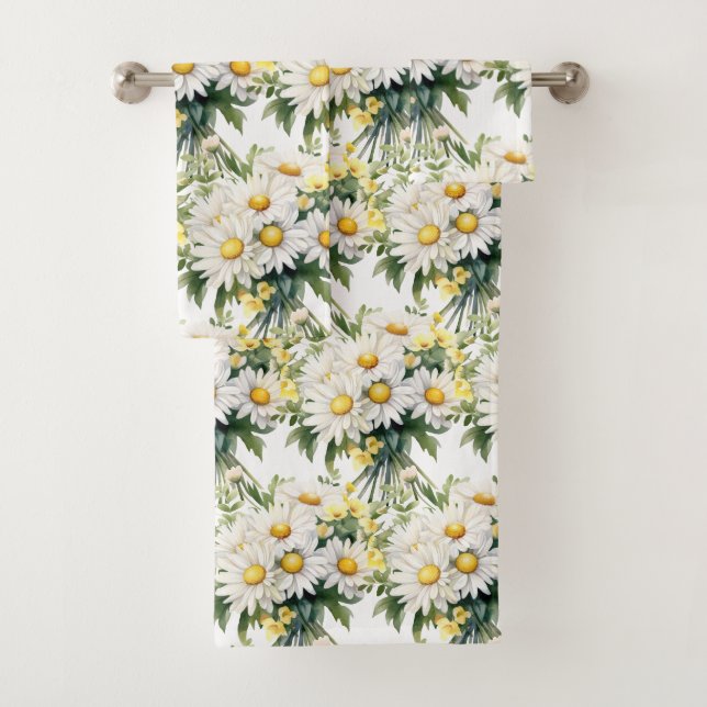 Luxury Bath Towel Set | Pamper Yourself w/ Flowers (Insitu)