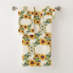 Luxury Bath Towel Set   Pamper Yourself w/ Flowers