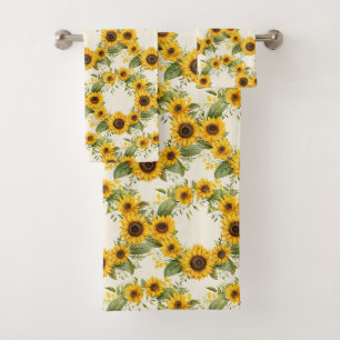 Luxury Bath Towel Set   Pamper Yourself w/ Flowers