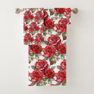 Luxury Bath Towel Set   Pamper Yourself w/ Flowers