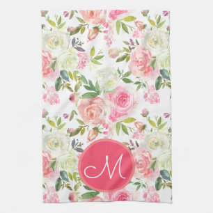 Luxury Bath Towel Set Pamper Yourself w/ Flowers