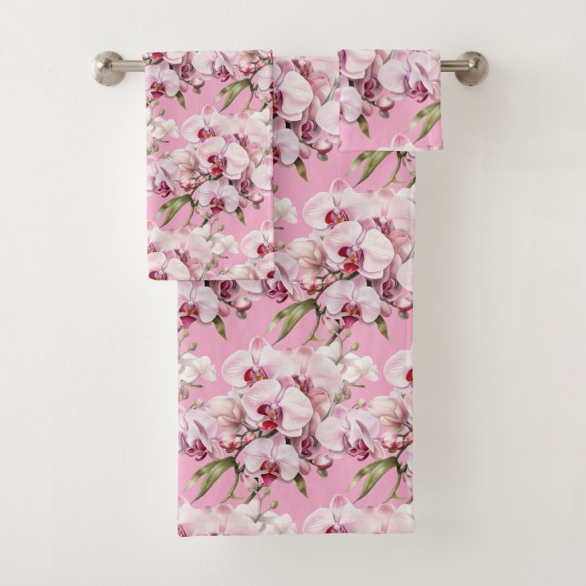Luxury Bath Towel Set | Pamper Yourself w/ Flowers (Insitu)
