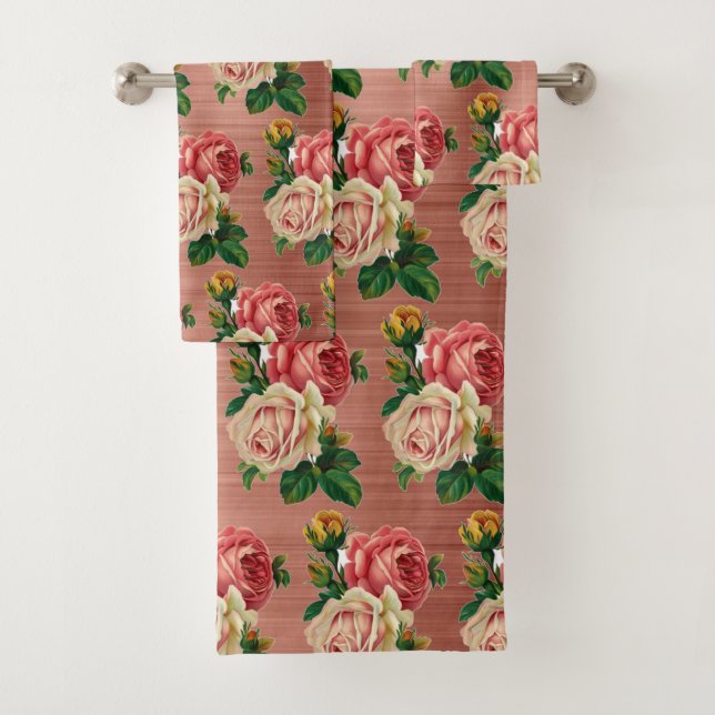 Luxury Bath Towel Set | Pamper Yourself w/ Flowers (Insitu)