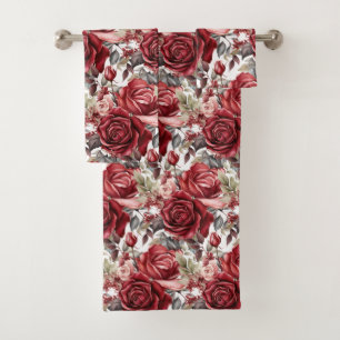 Luxury Bath Towel Set   Pamper Yourself w/ Flowers