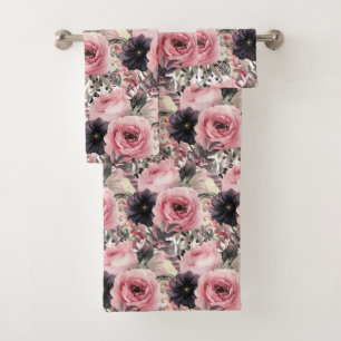 Luxury Bath Towel Set   Pamper Yourself w/ Flowers