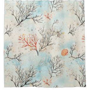 Luxury Beach Palette with Coral & Ocean Wave