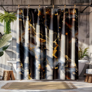 Luxury black and gold marble background