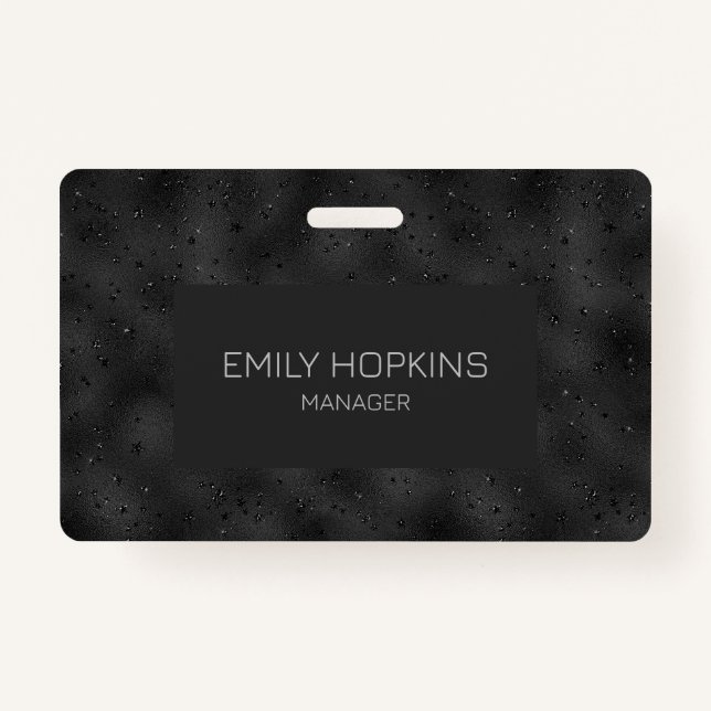 Luxury black background badge (Front)
