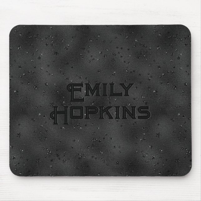 Luxury black background mouse pad (Front)