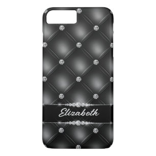 Luxury Black Bling Sparkle Diamond Custom Name  Case-Mate iPhone Case