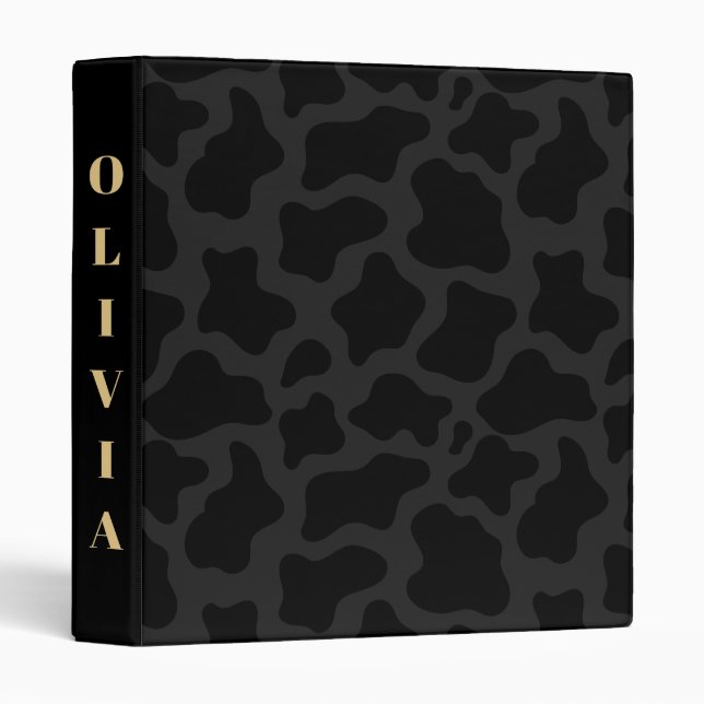 Luxury Black Camo Pattern Binder (Front/Spine)