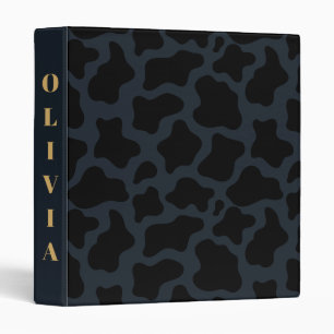 Luxury Black Camo Pattern Binder