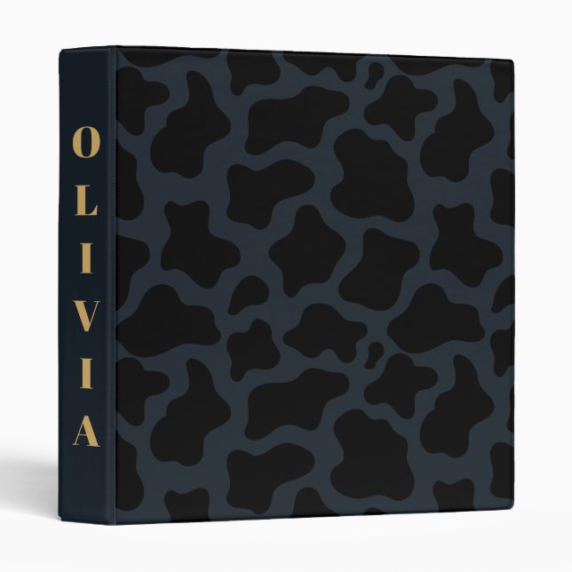 Luxury Black Camo Pattern Binder (Front/Spine)