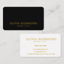 Luxury Black Gold Business Card