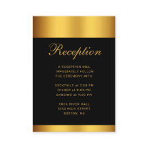 Luxury Black Gold Calligraphy Border Wedding