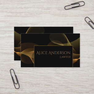 Luxury black gold elegant lawyer Business Card